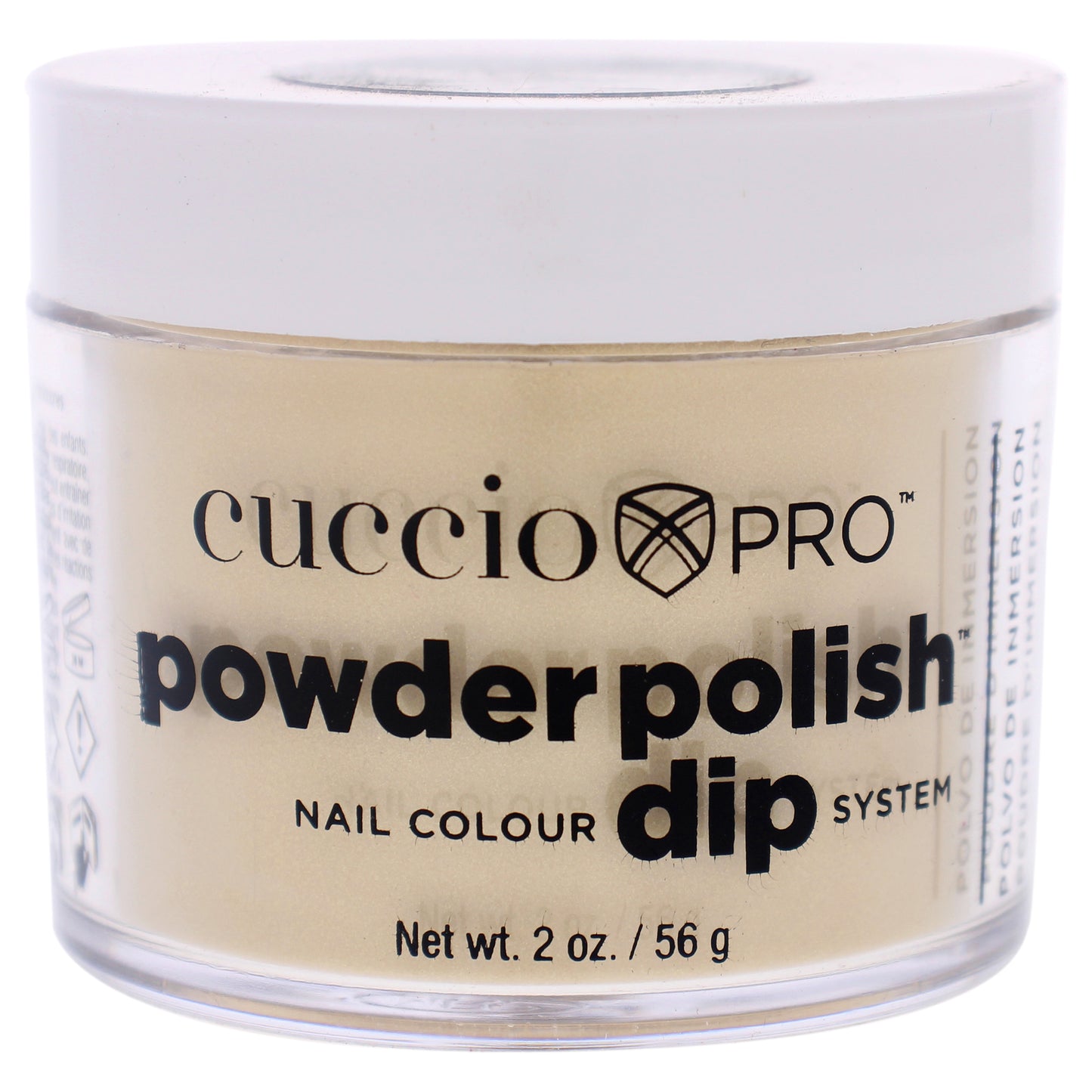 Pro Powder Polish Nail Colour Dip System - Metallic Lemon Gold by Cuccio Pro for Women - 1.6 oz Nail Powder
