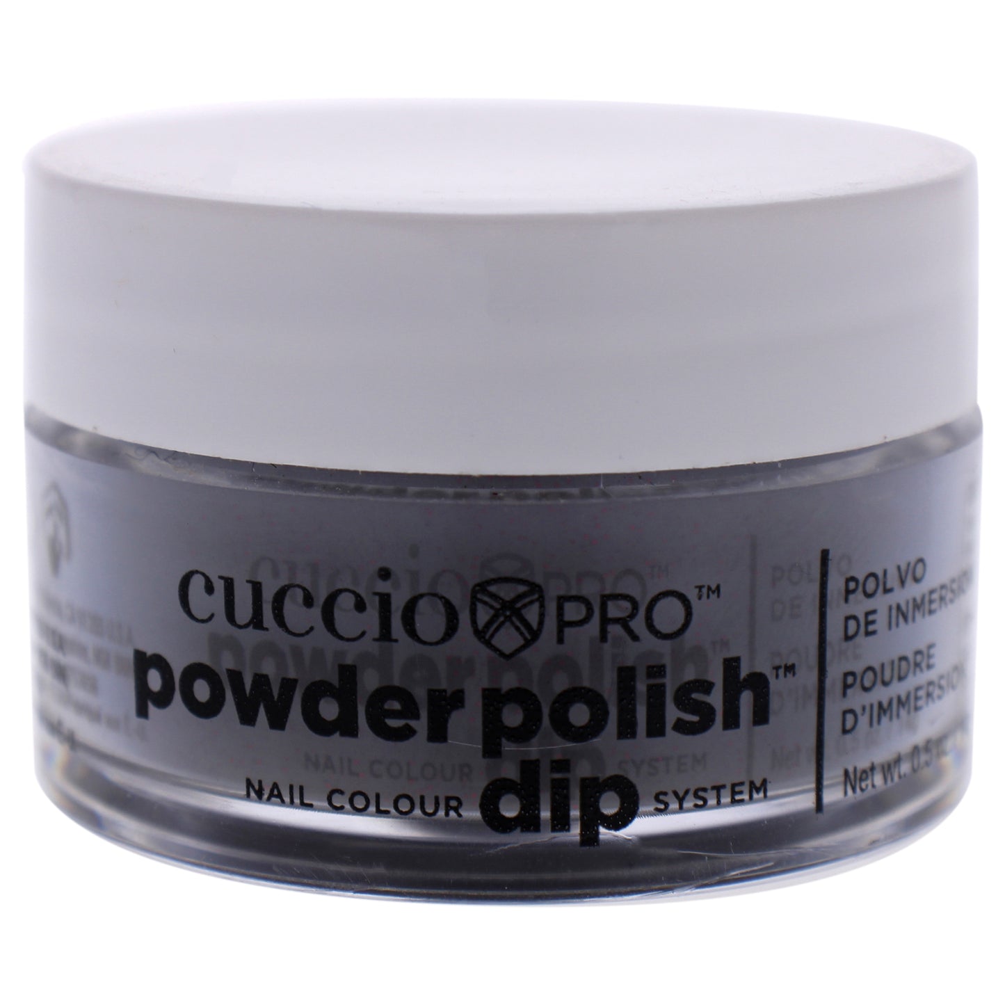 Pro Powder Polish Nail Colour Dip System - Black With Red Glitter by Cuccio Pro for Women - 0.5 oz Nail Powder