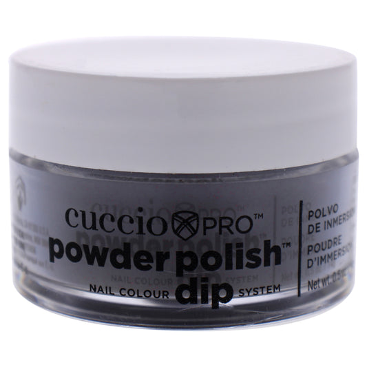 Pro Powder Polish Nail Colour Dip System - Black With Red Glitter by Cuccio Pro for Women - 0.5 oz Nail Powder