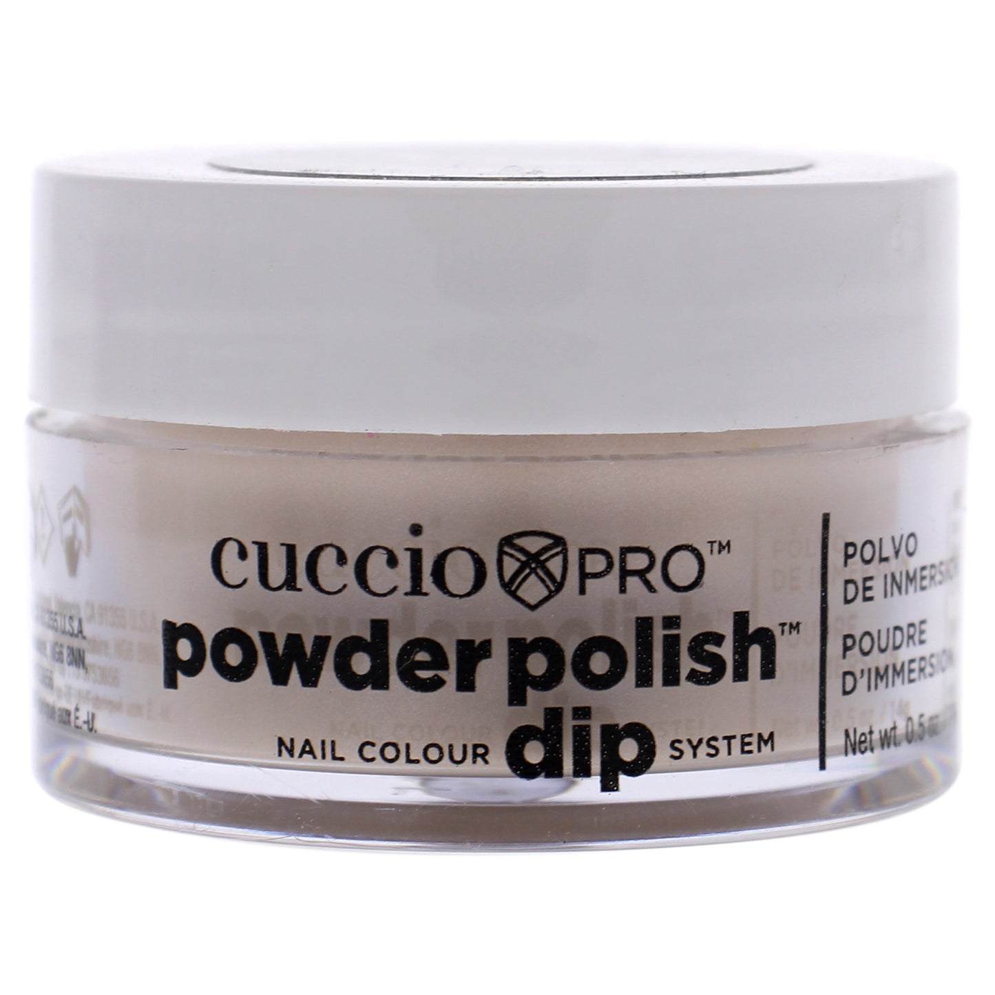 Pro Powder Polish Nail Colour Dip System - Iridescent Cream by Cuccio Pro for Women - 0.5 oz Nail Powder