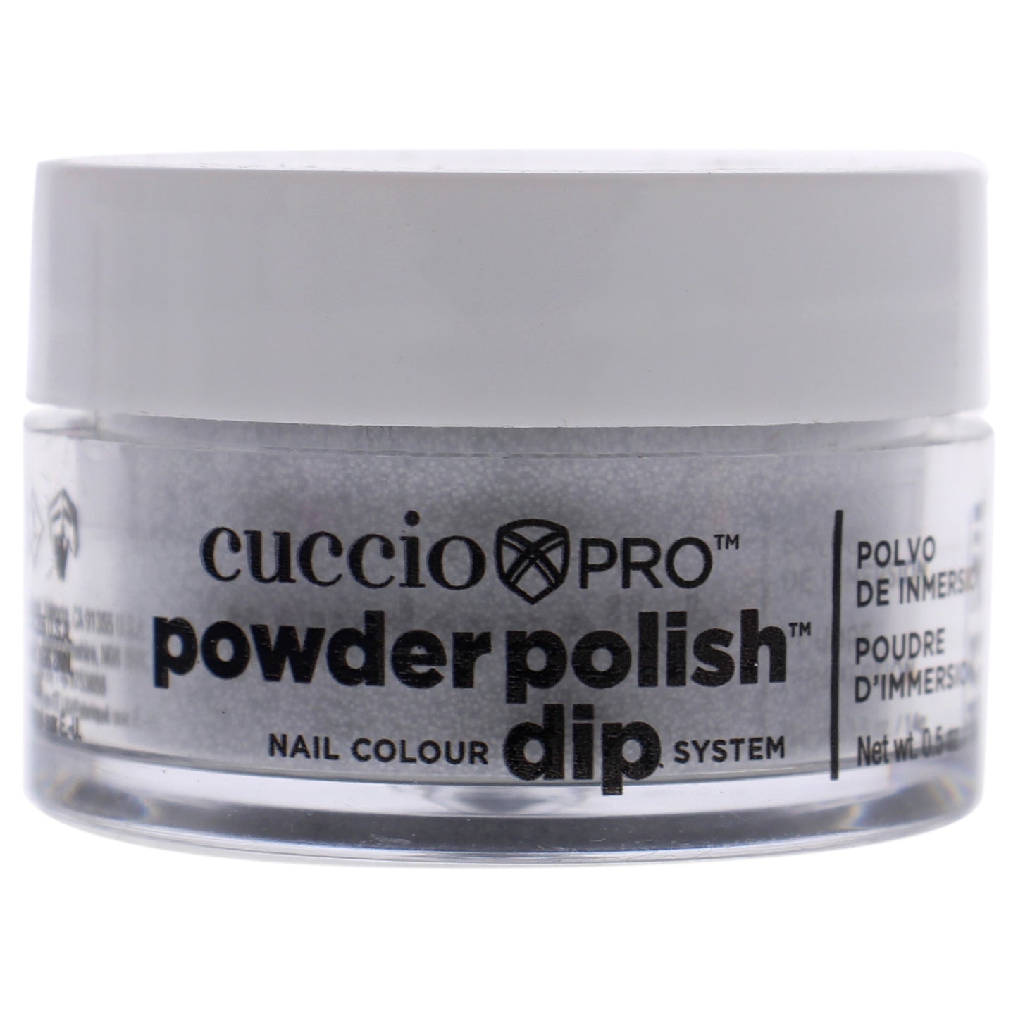 Pro Powder Polish Nail Colour Dip System - Silver Glitter by Cuccio Pro for Women - 0.5 oz Nail Powder