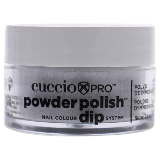Pro Powder Polish Nail Colour Dip System - Silver Glitter by Cuccio Pro for Women - 0.5 oz Nail Powder