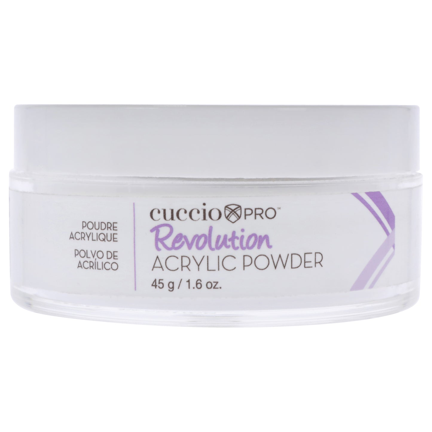 Revolution Acrylic Powder - Clear by Cuccio Pro for Women - 1.6 oz Acrylic Powder