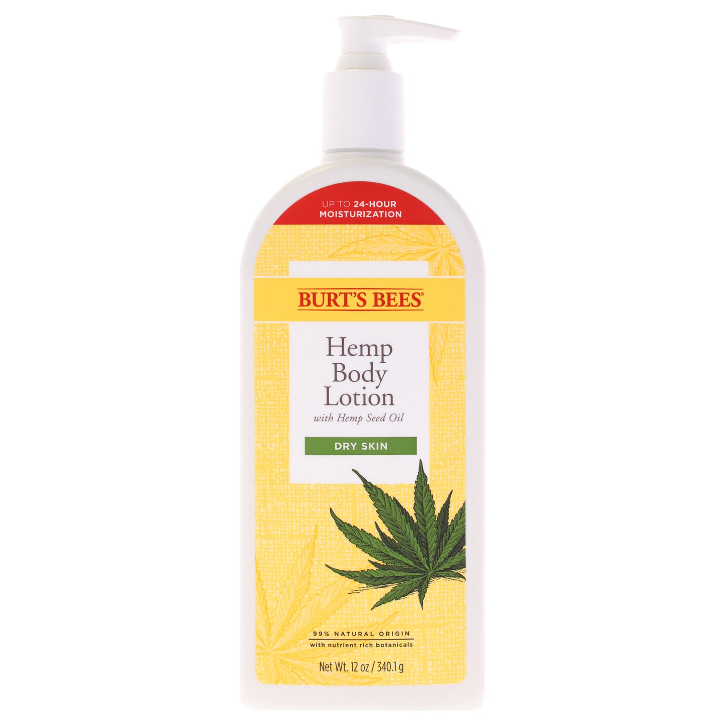 Hemp Body Lotion by Burts Bees for Unisex - 12 oz Body Lotion