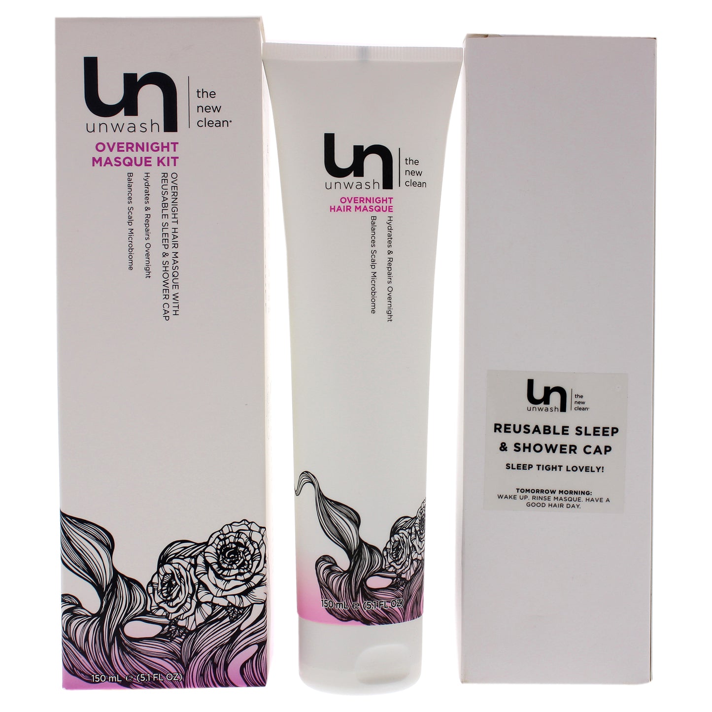 Overnight Hair Mask by Unwash for Unisex - 5.1 oz Mask