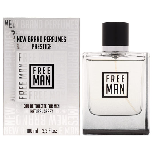 Free Man by New Brand for Men - 3.3 oz EDT Spray