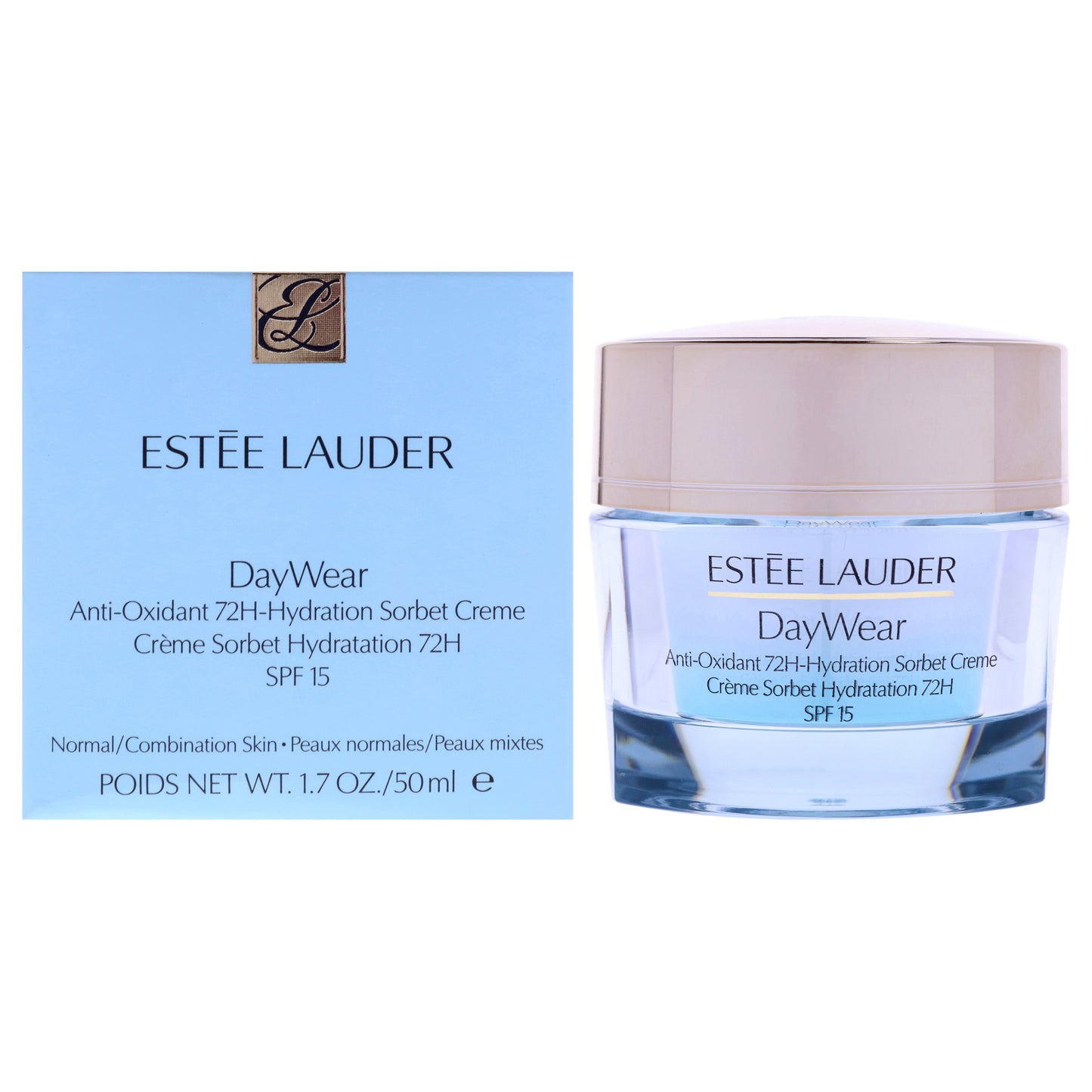 DayWear Anti-Oxidant 72H-Hydration Sorbet Creme SPF 15 by Estee Lauder for Unisex - 1.7 oz Cream