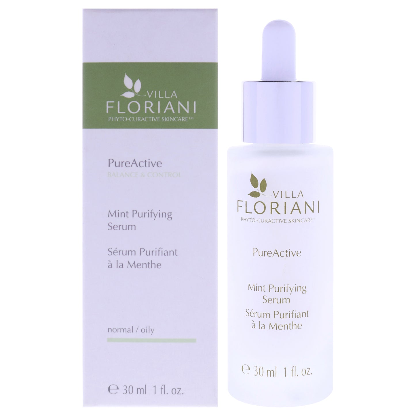 PureActive Purifying Serum - Mint by Villa Floriani for Unisex - 1 oz Serum