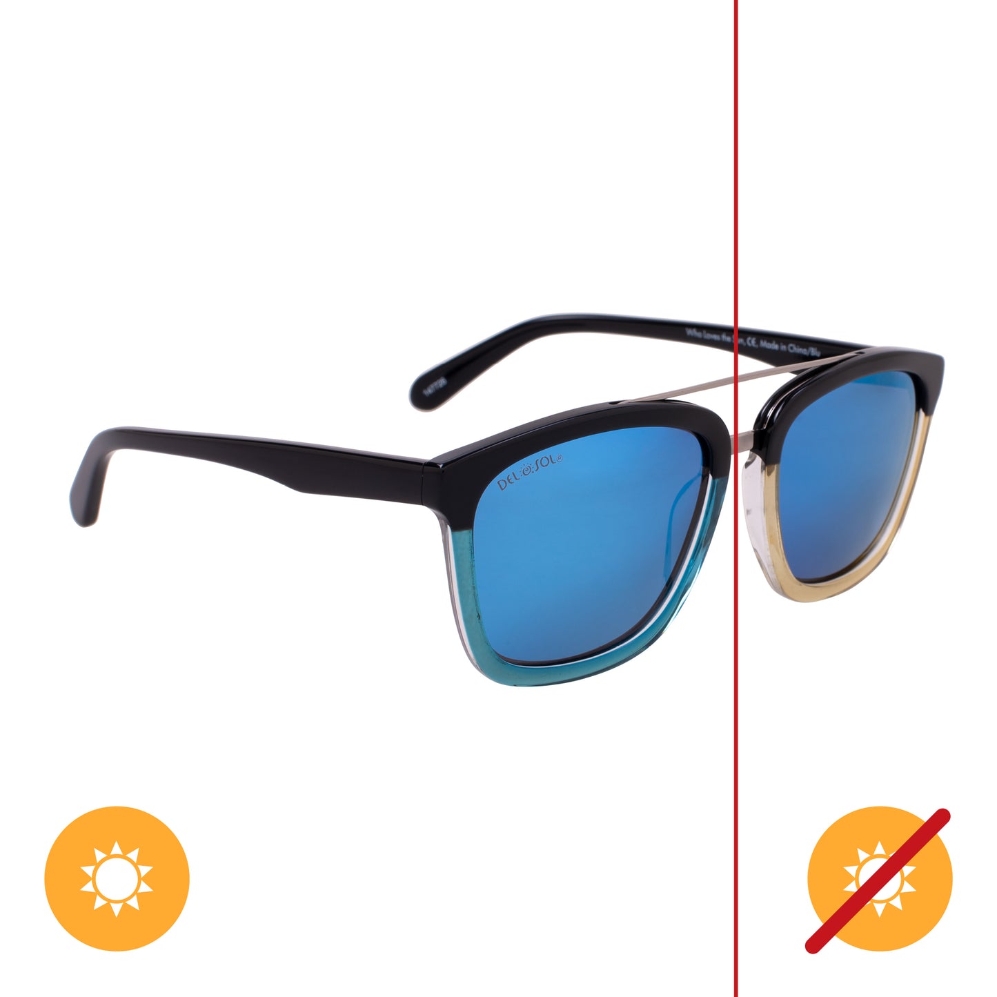 Solize Who Loves the Sun - Black and Clear to Blue