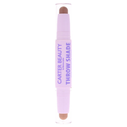 Throw Shade Duo Contour Stick - Dark by Carter Beauty for Women - 0.08 oz Makeup