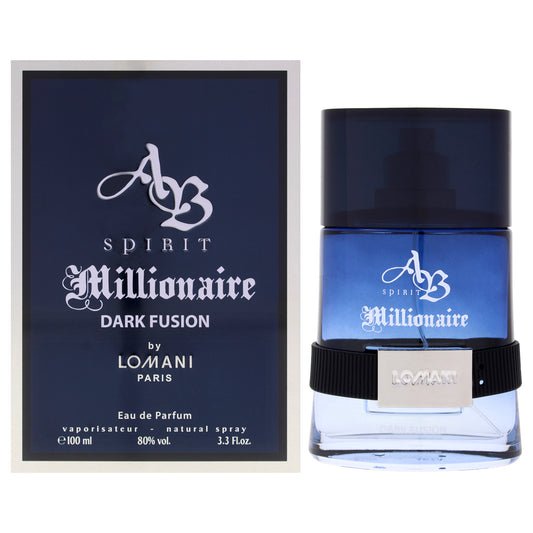 AB Spirit Millionaire Dark Fusion by Lomani for Men - 3.3 oz EDP Spray