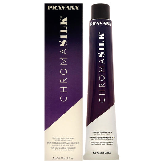 ChromaSilk Creme Hair Color - 5.37 Ligh Golden Violet Brown by Pravana for Unisex - 3 oz Hair Color