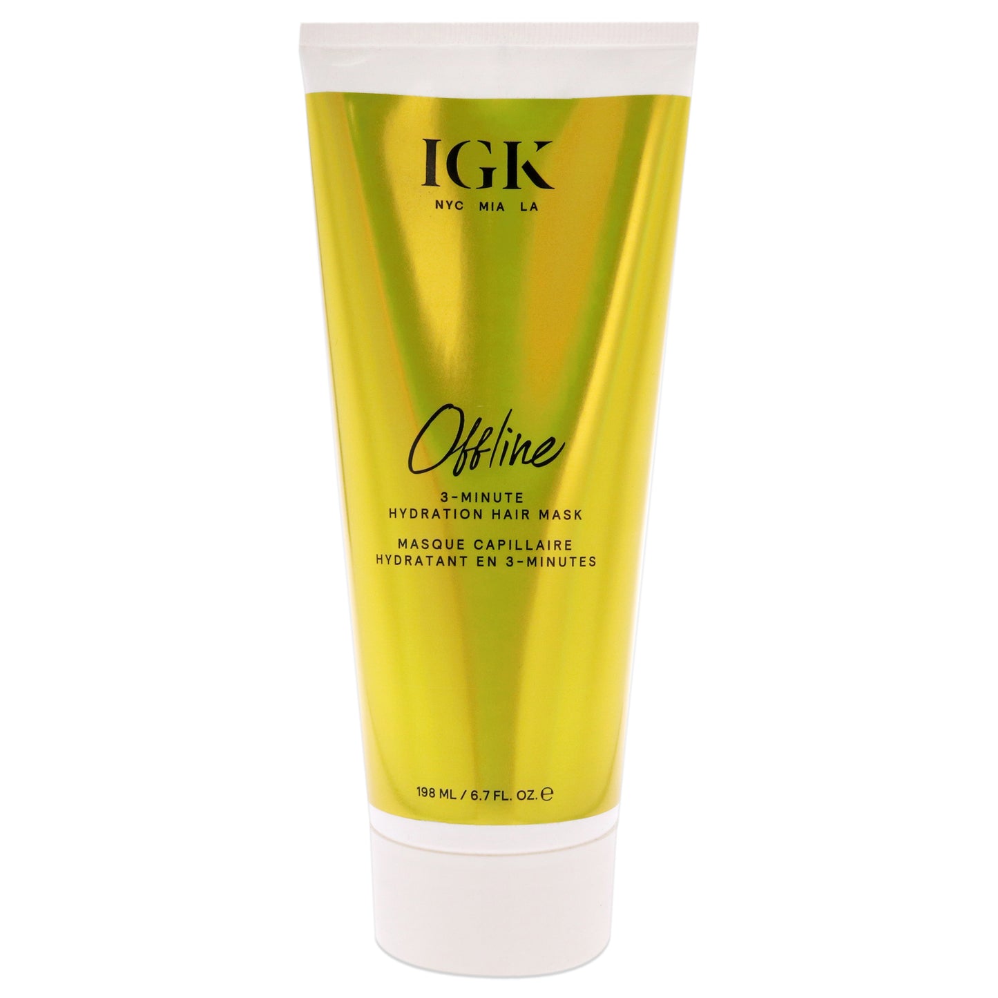 Offline 3 Minute Hydration Hair Mask by IGK for Unisex - 6.7 oz Mask