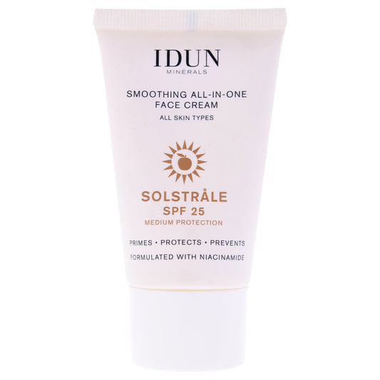 Smoothing All-In-One Face Cream SPF 25 by Idun Minerals for Women - 1 oz Cream