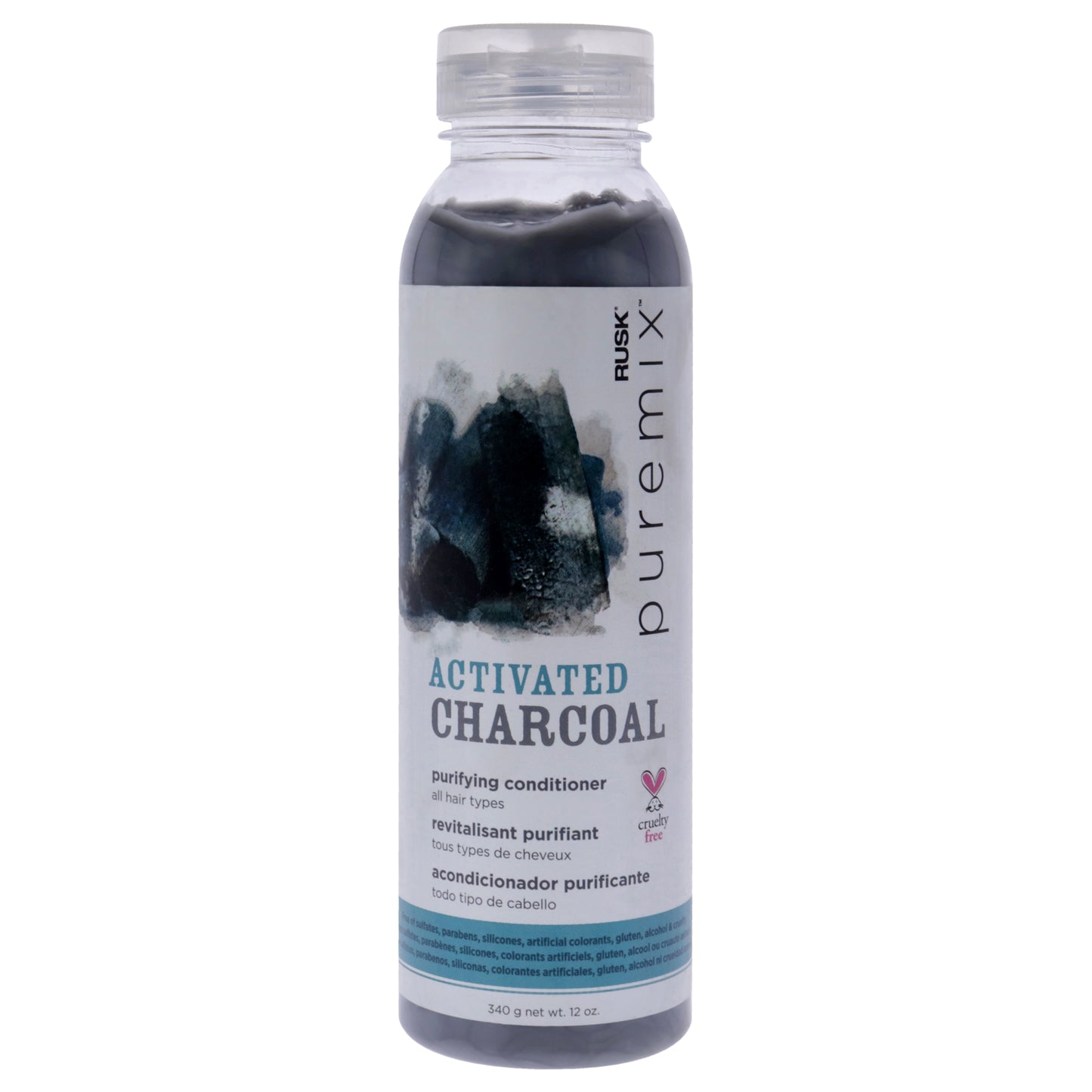 Puremix Activated Charcoal Purifying Conditioner by Rusk for Unisex - 12 oz Conditioner