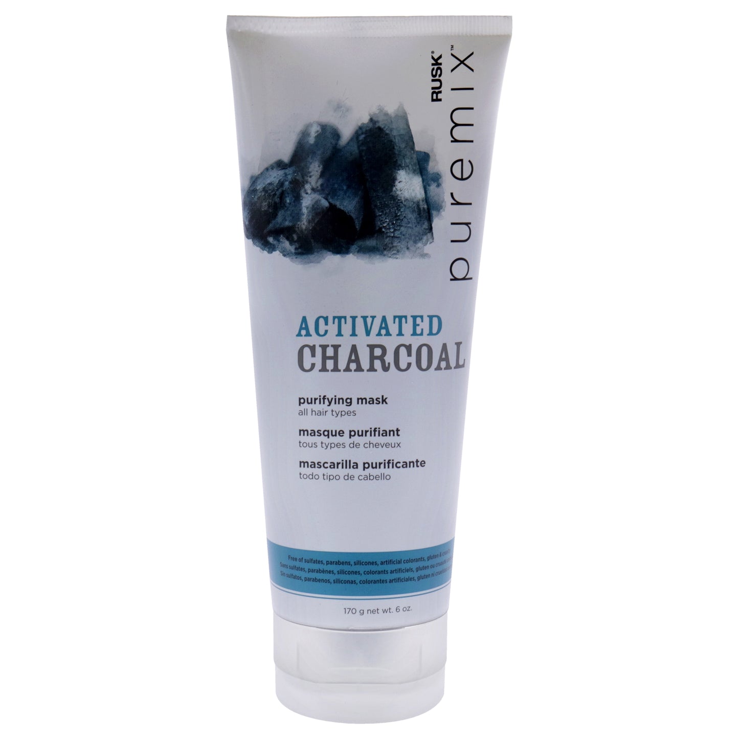 Puremix Activated Charcoal Purifying Mask by Rusk for Unisex - 6 oz Mask