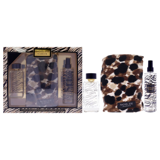 Warrior by Rachel Zoe for Women - 3 Pc Gift Set 3.4oz EDP Spray, 10oz Fragrance Mist, Scarf