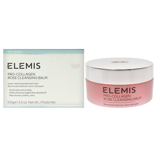 Pro-Collagen Rose Cleansing Balm by Elemis for Women - 3.5 oz Cleanser