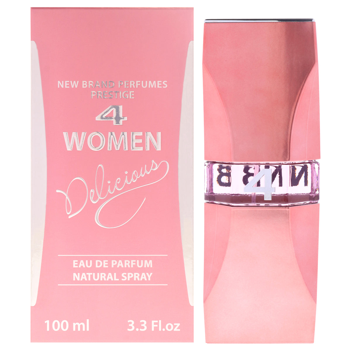 4 Women Delicious by New Brand for Women - 3.3 oz EDP Spray