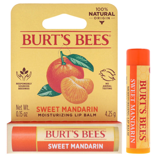 Sweet Mandarin Moisturizing Lip Balm by Burts Bees for Unisex - 0.15 oz Lip Balm