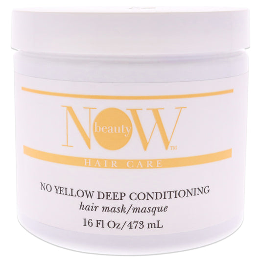 No Yellow Deep Conditioning Hair Mask by NOW Beauty for Unisex - 16 oz Mask