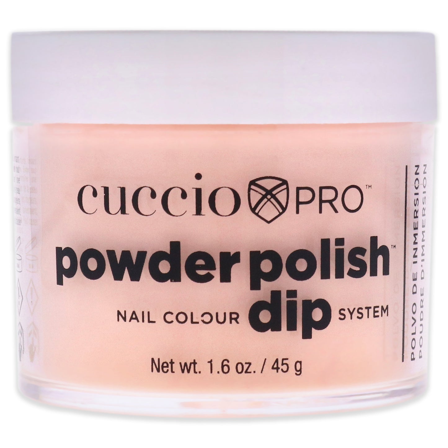Pro Powder Polish Nail Colour Dip System - Peach Sorbet by Cuccio Pro for Women - 1.6 oz Nail Powder