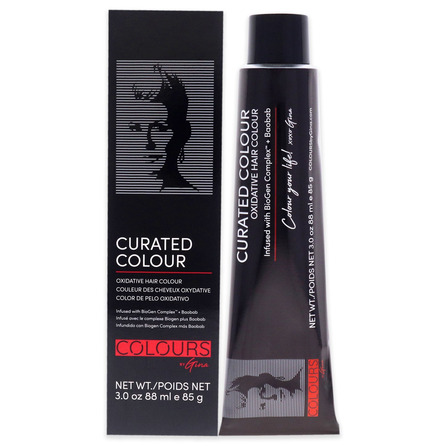 Curated Colour - 8.1-8B Light Cool Blonde by Colours By Gina for Unisex - 3 oz Hair Color