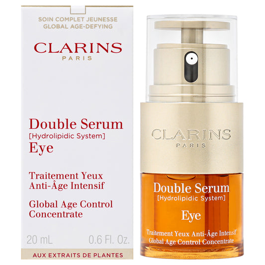 Double Serum Eye Global Age Control Concentrate by Clarins for Unisex - 0.6 oz Serum