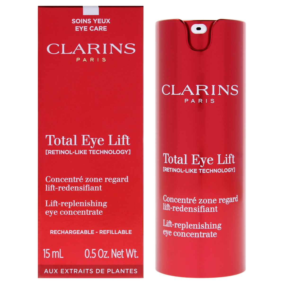 Total Eye Lift Eye Concentrate by Clarins for Women - 0.5 oz Treatment (Refillable)