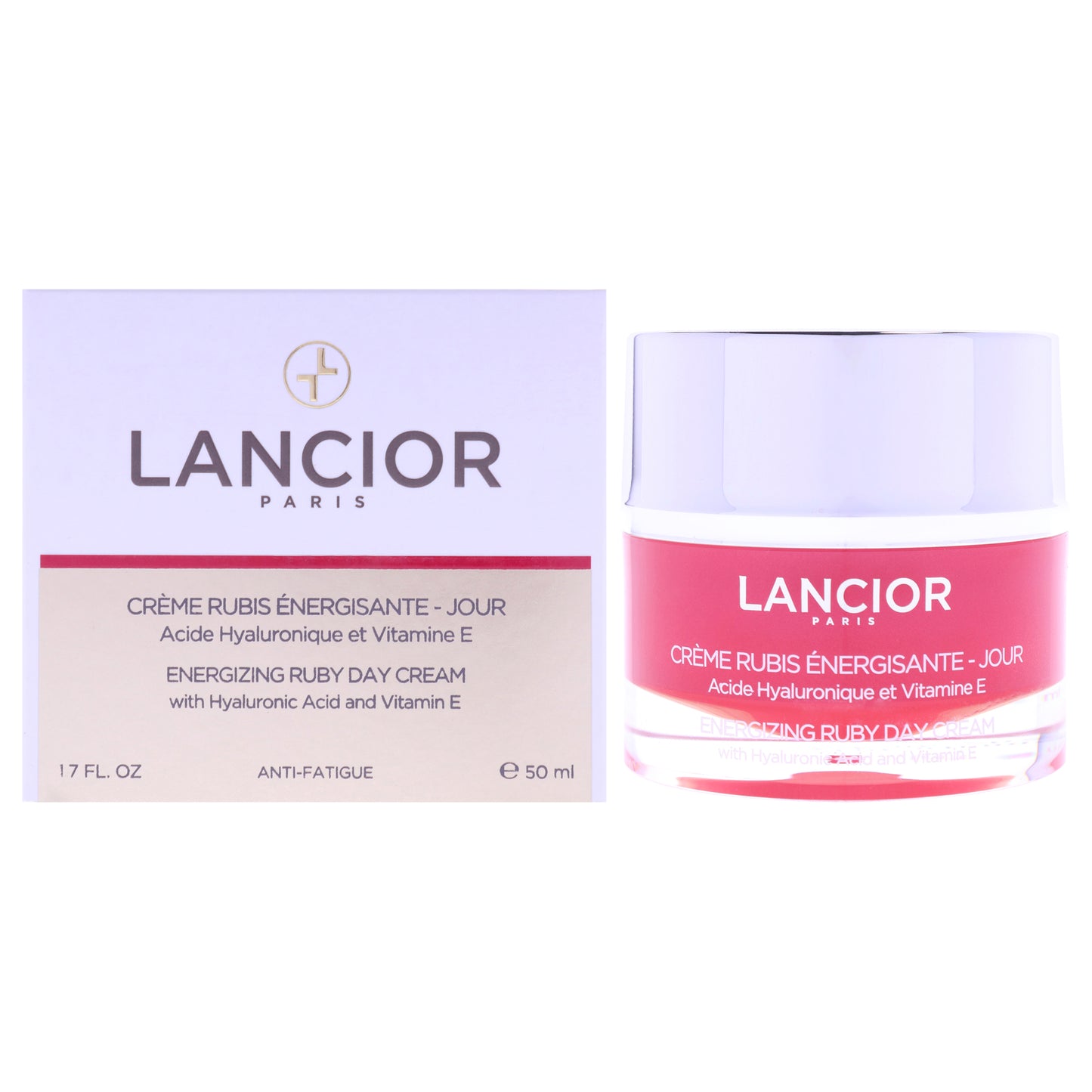 Energizing Ruby Day Cream by Lancior for Unisex - 1.7 oz Cream