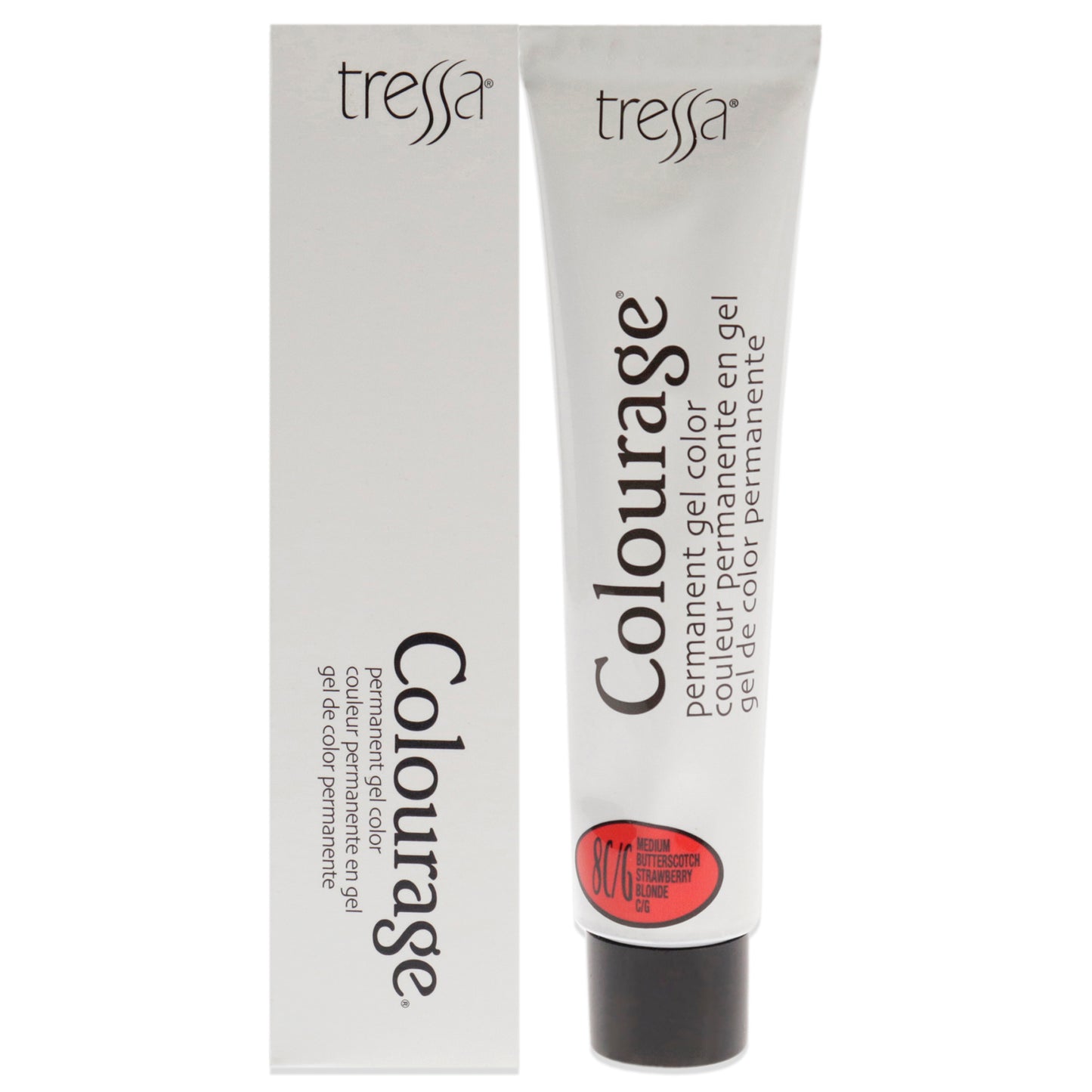 Colourage Permanent Gel Color - 8CG Medium Butterscotch Strawberry Blonde by Tressa for Unisex - 2 oz Hair Color