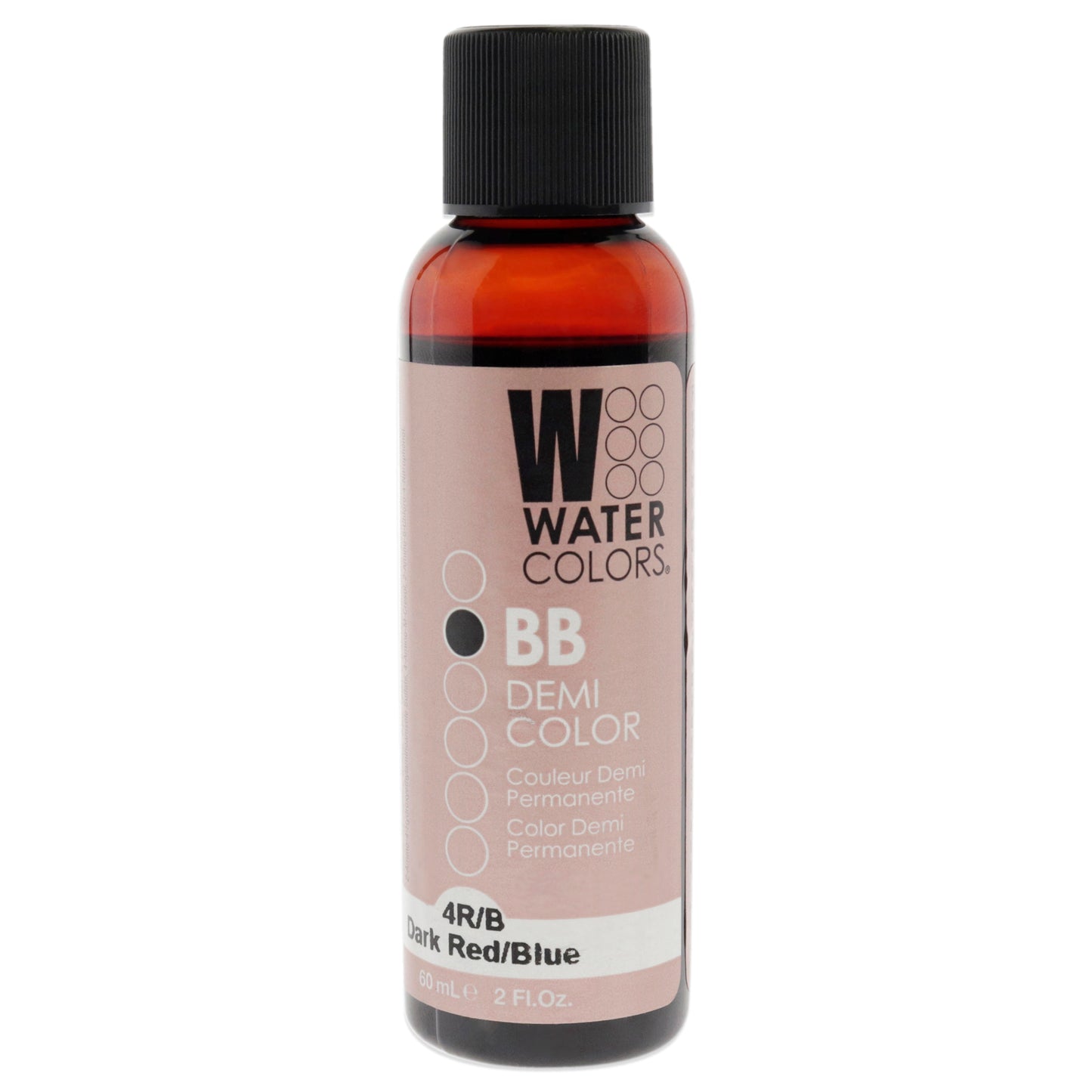 Watercolors BB Demi-Permanent Hair Color - 4RB Dark Red Blue by Tressa for Unisex - 2 oz Hair Color