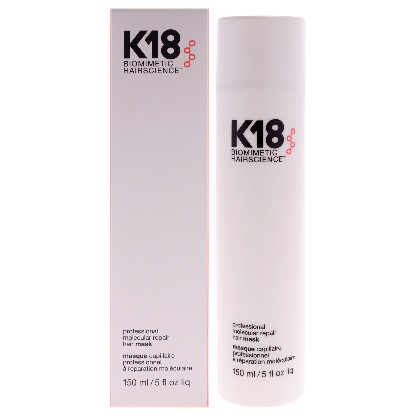 Professional Molecular Repair Hair Mask by K18 Hair for Unisex - 5 oz Mask