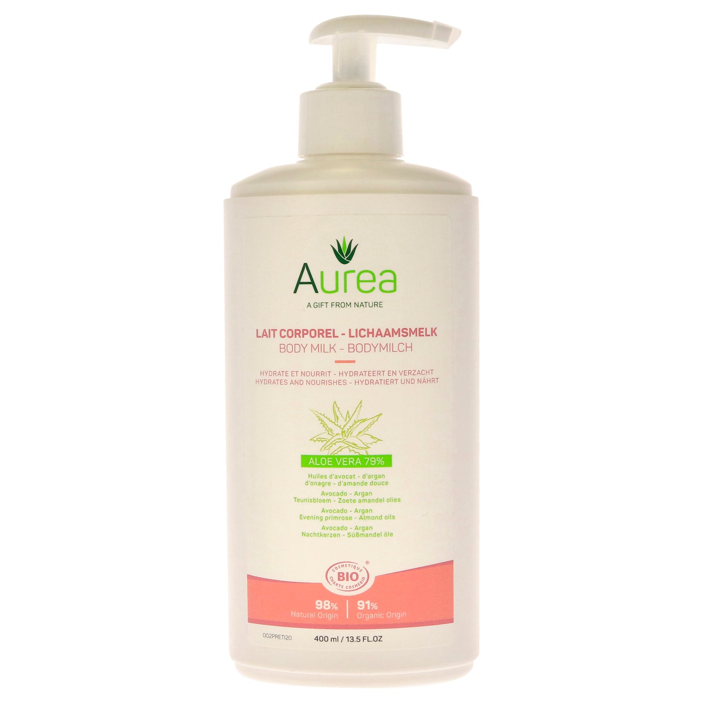 Aloe Vera Body Milk by Aurea for Unisex - 13.5 oz Body Milk