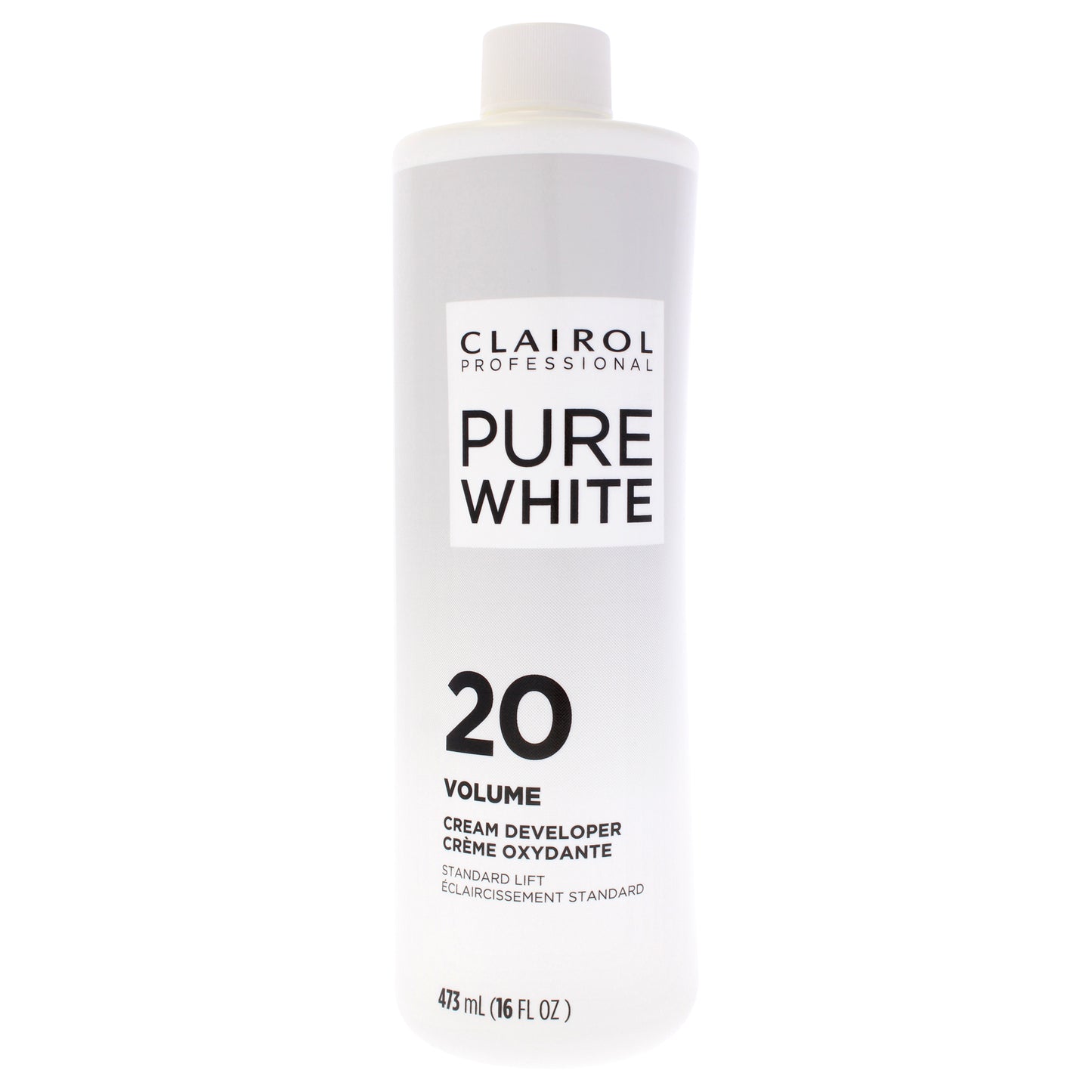 Pure White 20 Volume Creme Developer by Clairol for Unisex - 16 oz Lightener