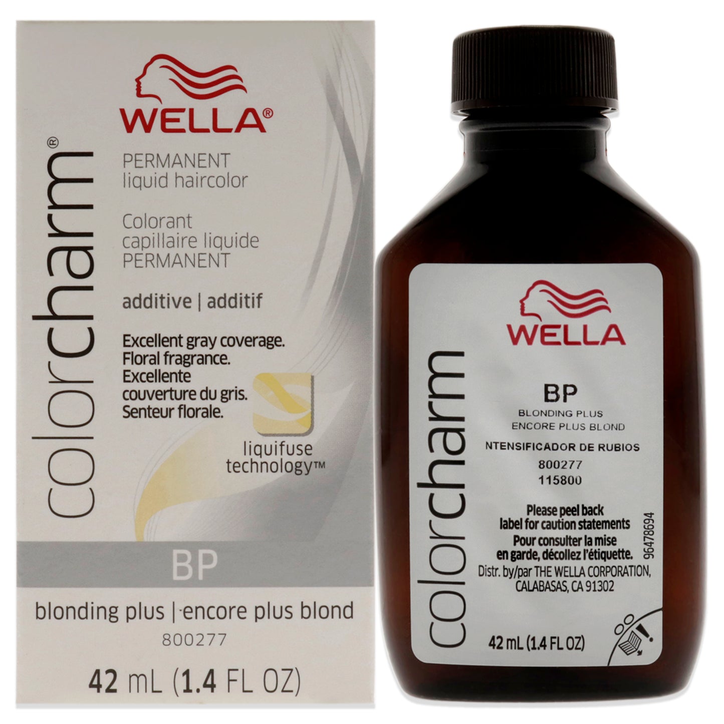 Color Charm Permanent Liquid Hair Color - BP Blonding Plus Additive by Wella for Unisex - 1.42 oz Hair Color