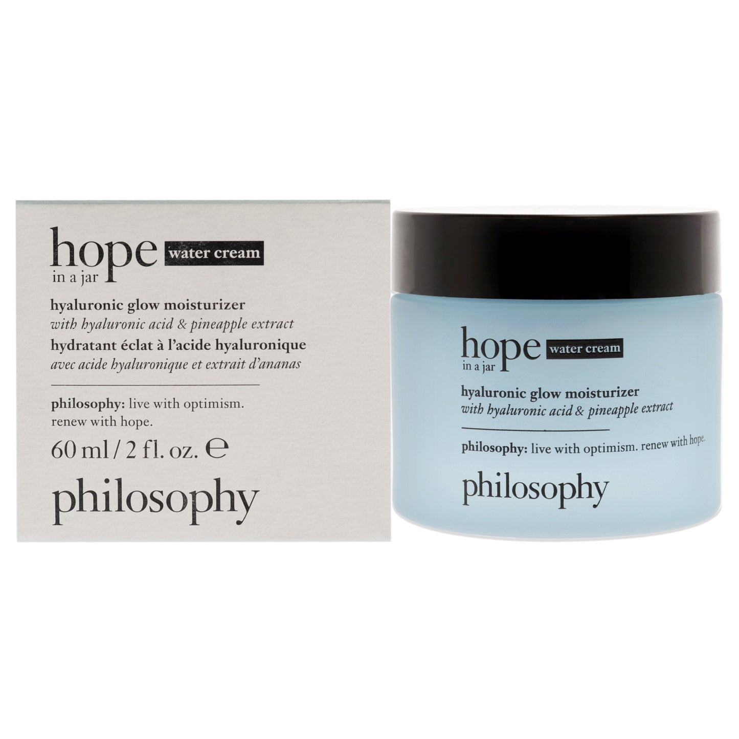 Hope in a Jar Hyaluronic Glow Moisturizer by Philosophy for Unisex - 2 oz Moisturizer