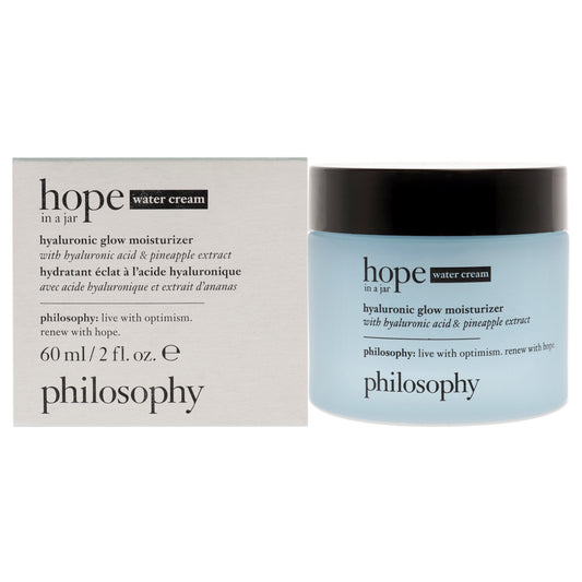 Hope in a Jar Hyaluronic Glow Moisturizer by Philosophy for Unisex - 2 oz Moisturizer