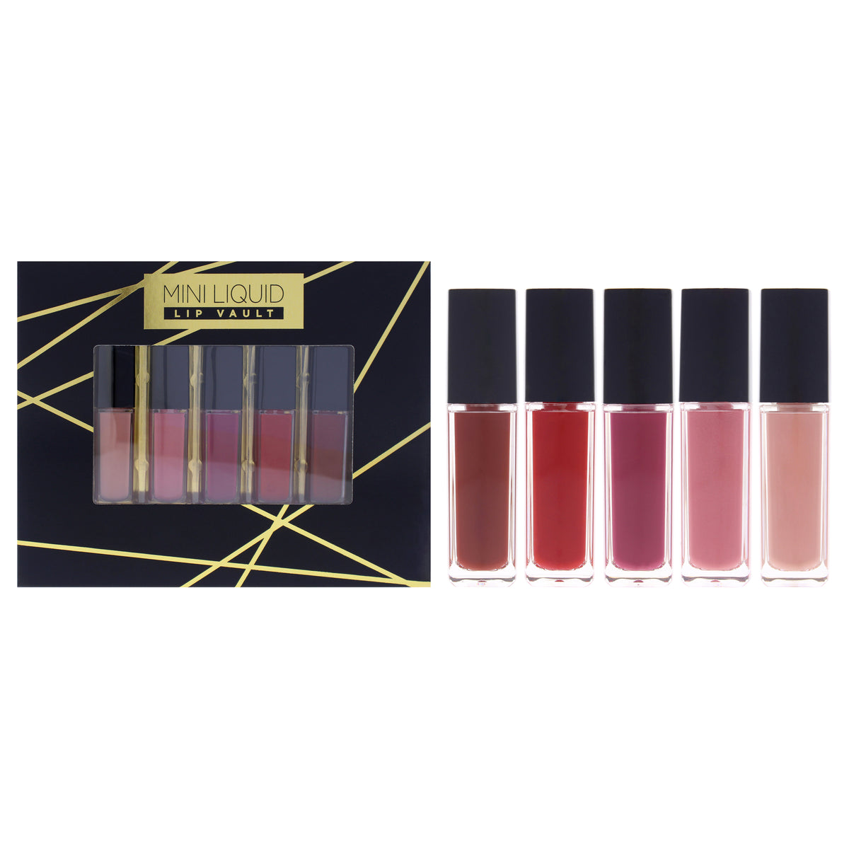 Mini Liquid Lip Vault by Reaction Retail 5 x 0.19 oz Lipstick