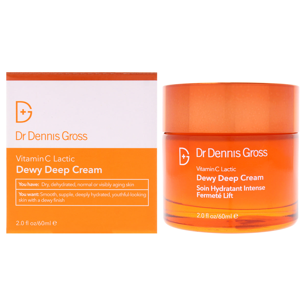 Vitamin C Plus Lactic Dewy Deep Cream by Dr. Dennis Gross for Unisex - 2 oz Cream