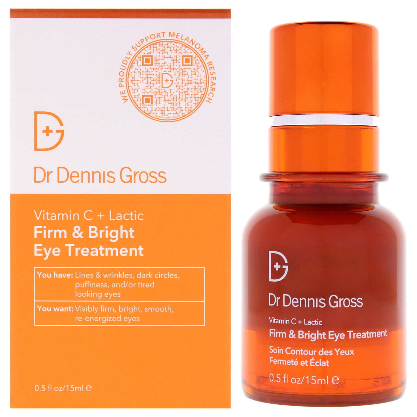 Vitamin C Plus Lactic Firm and Bright Eye Treatment by Dr. Dennis Gross for Women - 0.50 oz Treatment