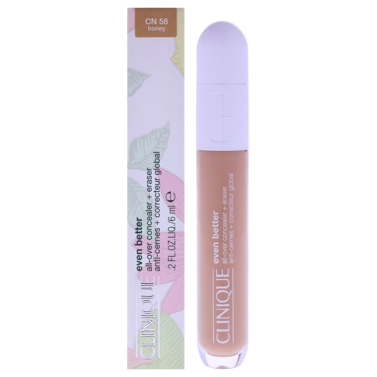 Even Better All-Over Concealer Plus Eraser - CN 58 Honey by Clinique for Women - 0.2 oz Concealer