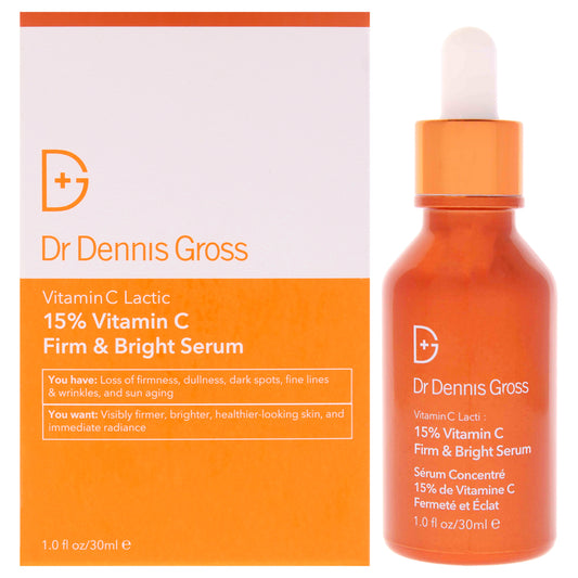 Vitamin C Lactic 15 Percent Vitamin C Firm and Bright Serum by Dr. Dennis Gross for Unisex - 1 oz Serum