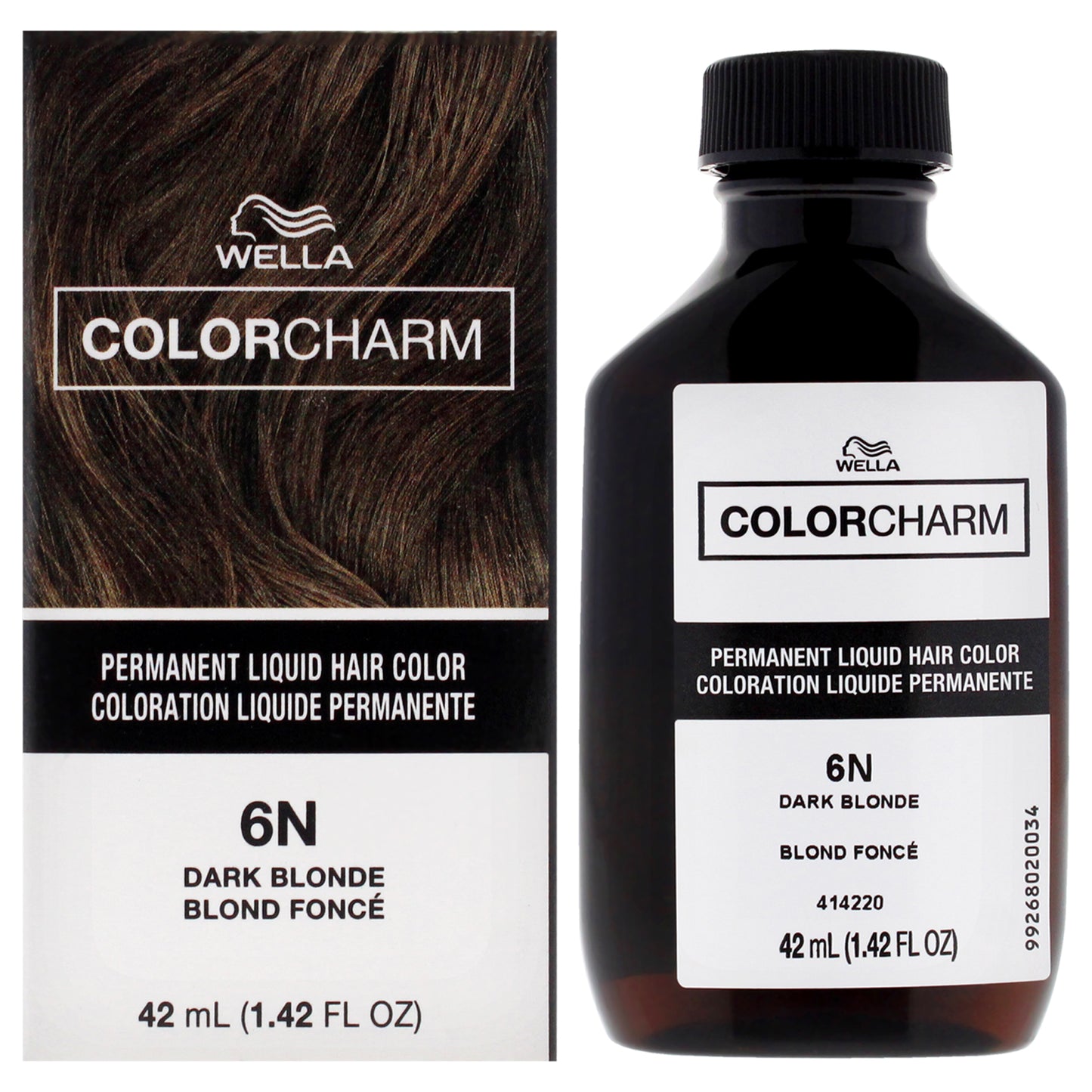 Color Charm Permanent Liquid Hair Color - 6N Dark Blonde by Wella for Unisex - 1.42 oz Hair Color