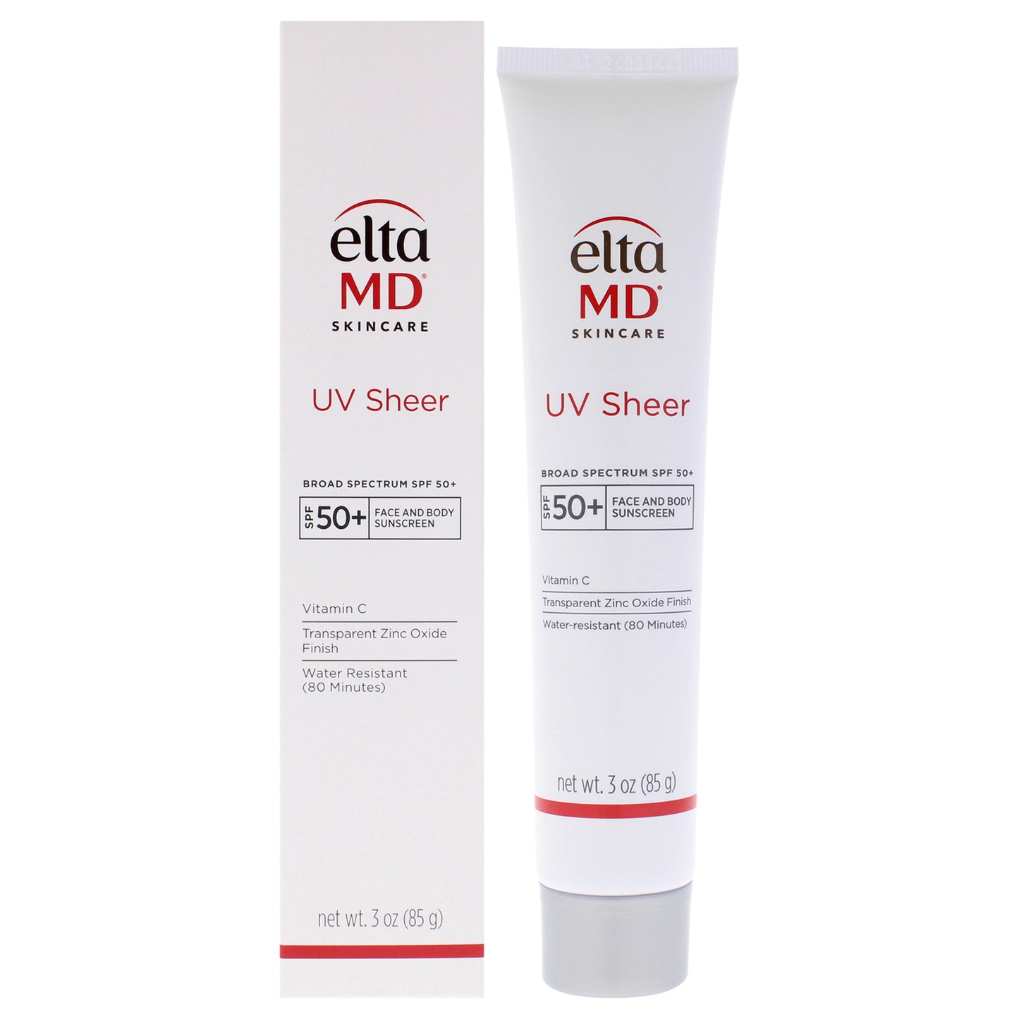 UV Sheer SPF 50 Plus by EltaMD for Unisex - 3 oz Sunscreen