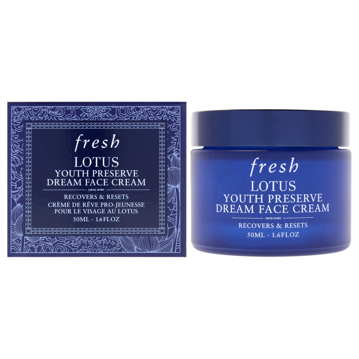 Lotus Youth Preserve Dream Face Cream Recovers and Resets by Fresh for Women - 1.6 oz Cream