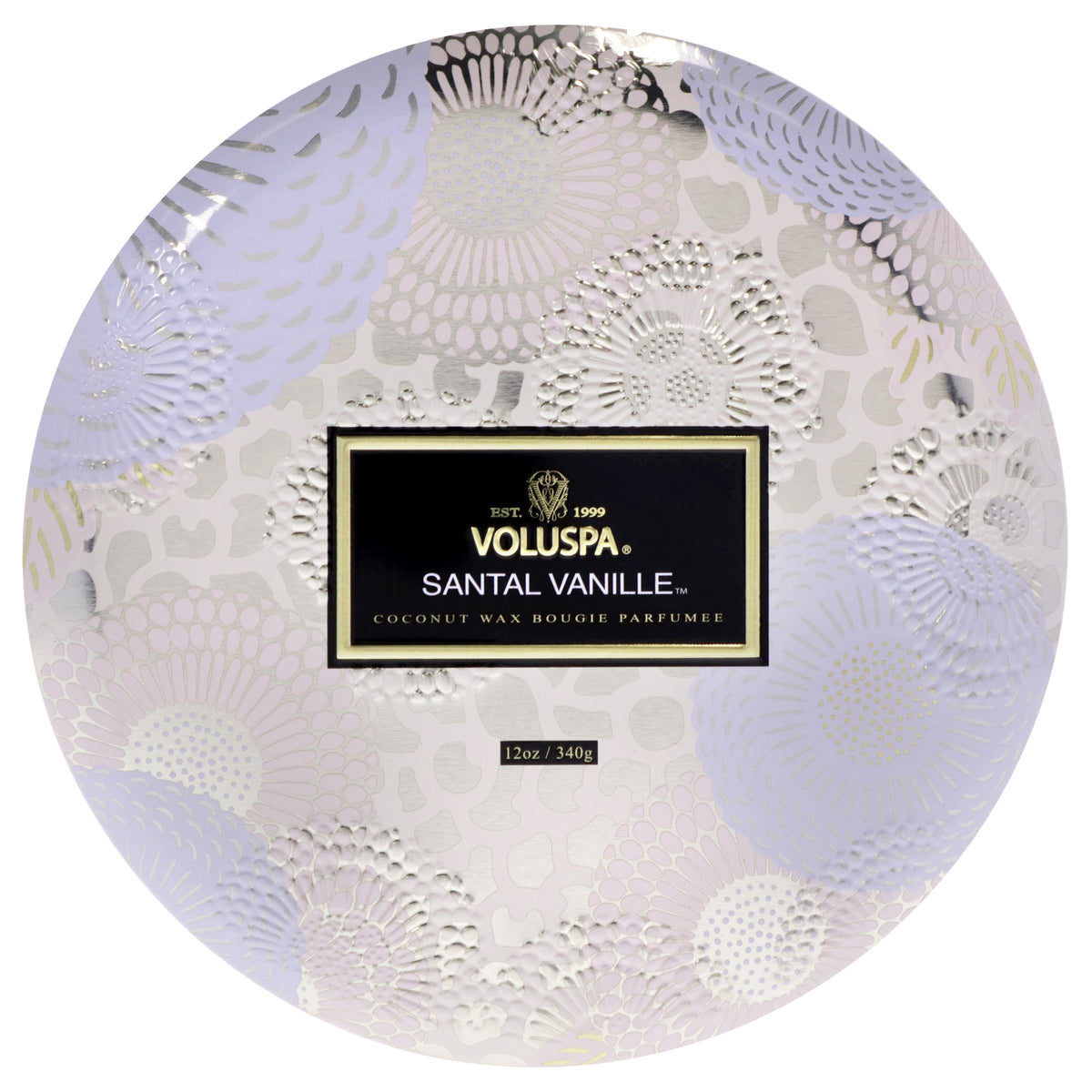 Japonica Collection 3 Wick Tin Candle - Santal Vanille by Voluspa for Unisex - 12 oz Candle