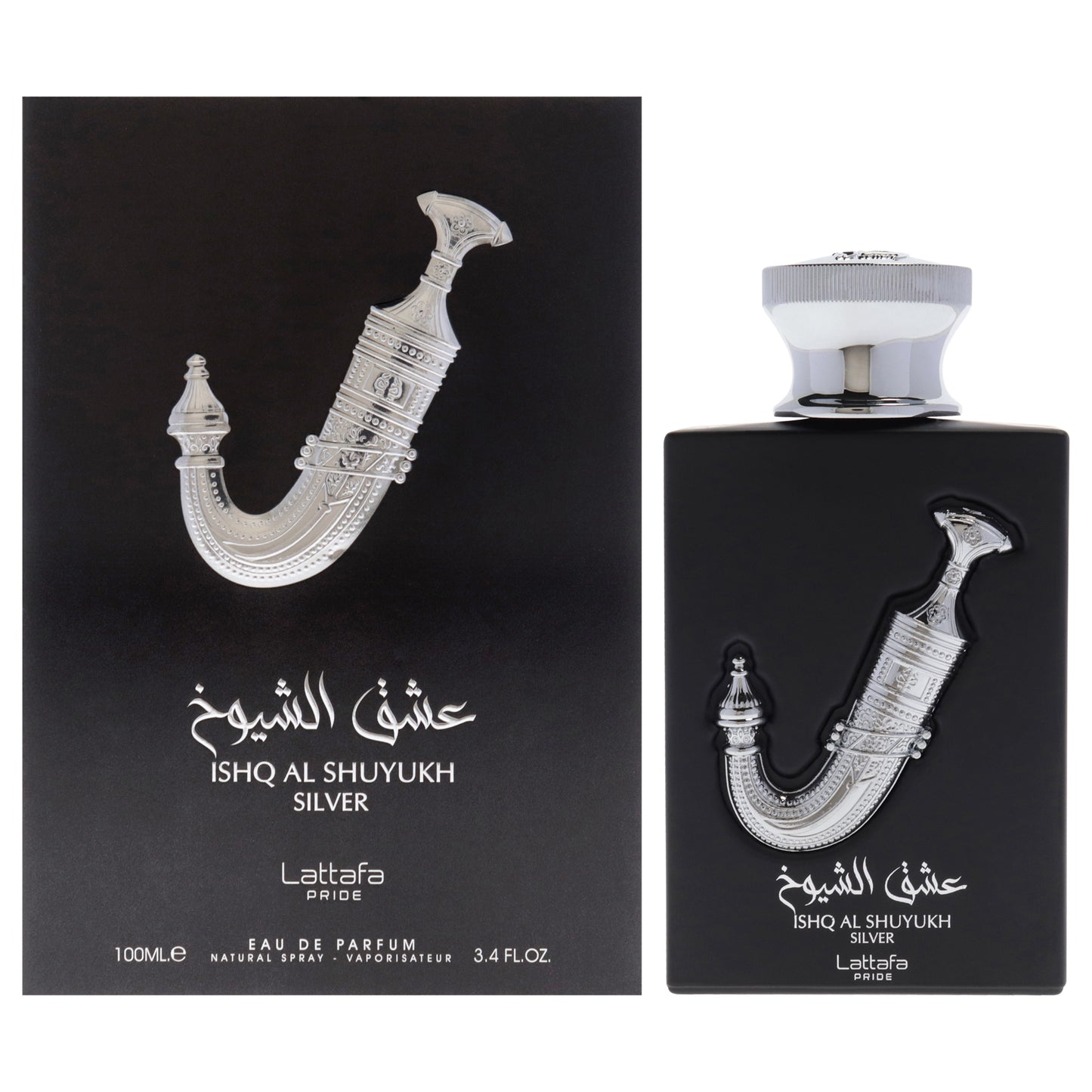 Pride - Ishq Al Shuyukh Silver by Lattafa for Men - 3.4 oz EDP Spray