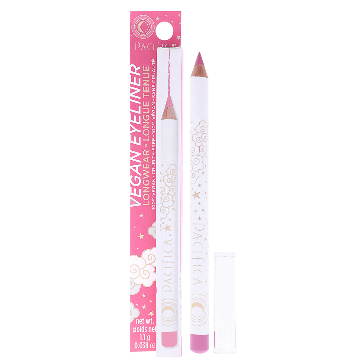 Vegan Longwear Eyeliner - Rose Quartz by Pacifica for Women - 0.038 oz Eyeliner