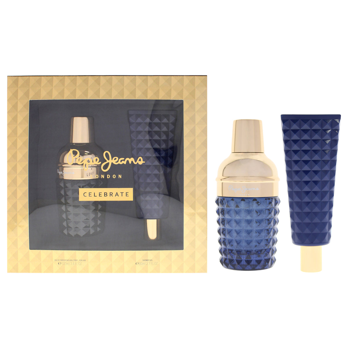 Celebrate by Pepe Jeans London for Men - 2 Pc Gift Set 3.4oz EDP Spray, 2.7oz Shower Gel